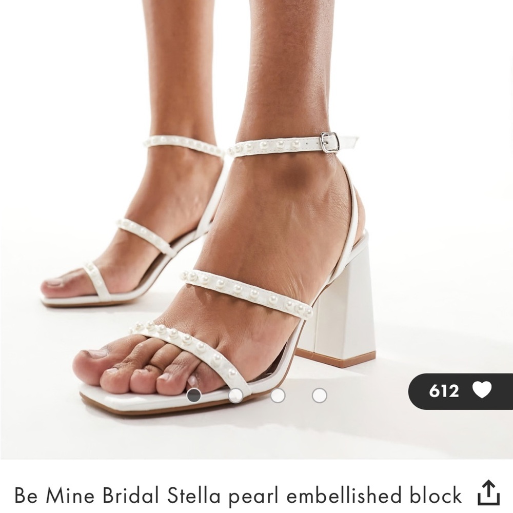 Asos Bridal Heels with Pearls
